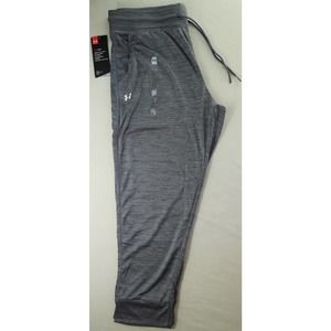 Under Armour Women's Tech Capris 3/4 Pants Small Gray Athletic Gym New MSRP$40